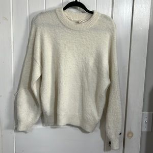 Calia by Carrie Underwood faux fur white sweater. Size medium.